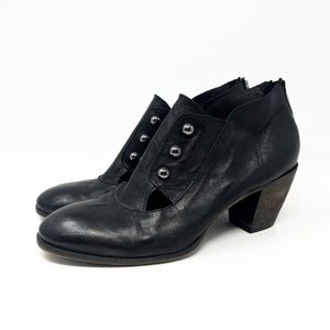 History 541 •Made in Italy•Slip on Block Heel Booties Size 40 EU 10 US